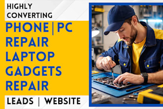 design phone repair, laptop repair, gadgets and phone shop website