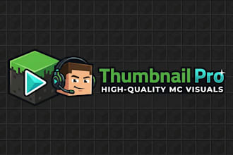design a professional minecraft youtube thumbnails