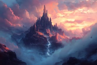 design amazing fantasy landscape