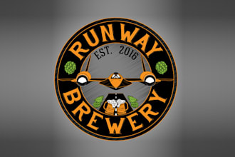 make brewery beer labels logo with merchandise apparel