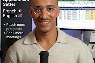 do bilingual appointment setting and cold calling french and english