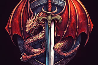 do a fantasy game logo