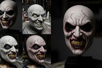 3d sculpt 3d print and paint ship your 3d cosplay armor halloween mask 3d helmet