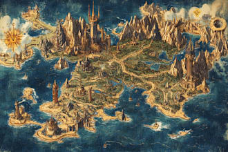 design a professional fantasy or historical map