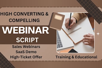 write your perfect webinar script for presentation script and webinar slides