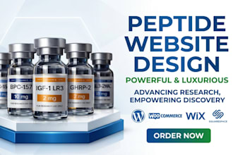 design research peptide website peptide store woocommerce peptide peptide label