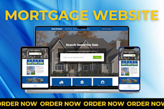 design mortgage website, landing mortage page, and loan website mortage website