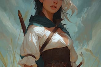 draw your dnd or rpg fantasy character illustration