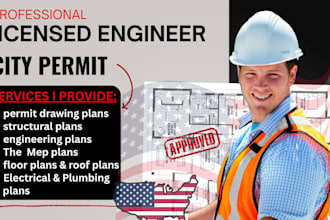 permit approval plan, permit ready drawing, mep drawing cad drafter full permit