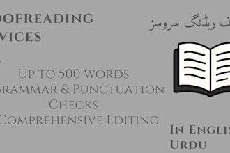 english proofreading and edit