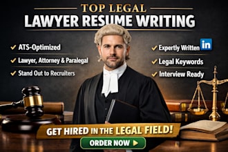 write rewrite ats legal resume lawyer, attorney paralegal barrister, litigator