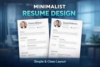 design a professional ats friendly CV and resume