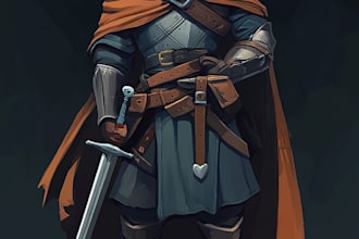 draw 2d game character or 2d game character