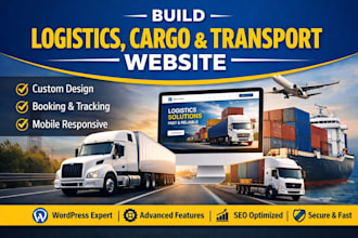 build a business website for logistics and transport company