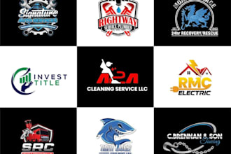 design a professional plumbing hvac heating logo