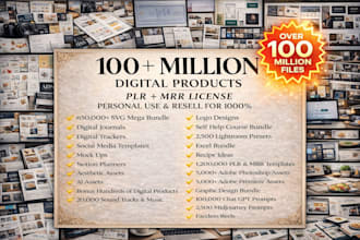 provide 100 million digital products with resell rights
