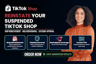 write tiktok shop appeal, fix policy violation and reinstate your tiktok shop