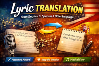 translate song lyrics professionally in any language