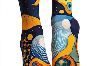 design custom and unique socks design
