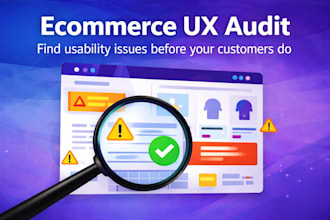 do a UX audit of your ecommerce website