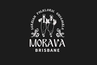 design balkan dancing group logo