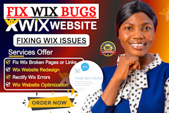 fix wix website issues, wix bugs, wix errors and wix website redesign problems