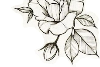 professional tattoo design black and white or color