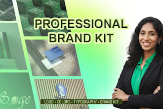 create a professional brand identity, logo and branding kit