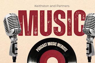 create squarespace podcast website record label website music brand website