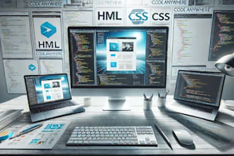 fix CSS issues and customize your HTML landing page