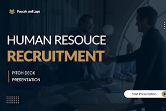 build recruitment startup pitch deck hr tech pitch deck hiring pitch deck