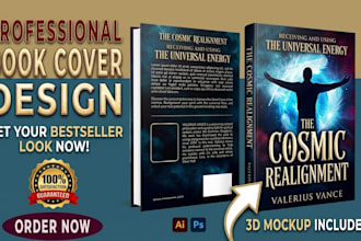 design a professional book cover and custom illustrations and cover design
