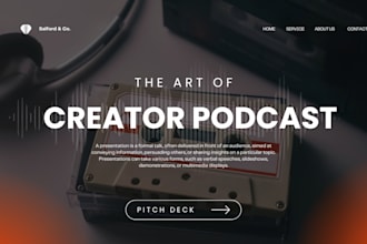 design podcast pitch deck record label pitch deck creator brand pitch deck