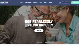 build wix assisted living facility website elderly caregiver home care website