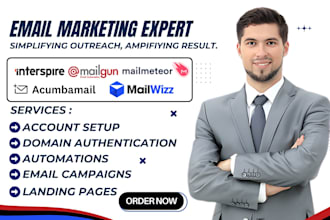 setup mailwizz campaign interspire mailmeteor mailgun acumbamail email marketing