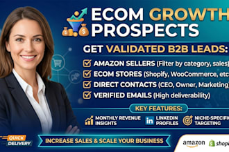 provide amazon seller leads and ecommerce store leads