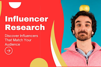 do niche specific influencer research for you