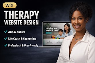 design wix aba therapy website life coach website therapy counselling website