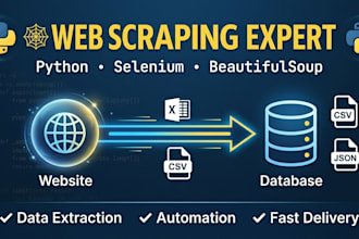 web scrap, data extraction and web automation