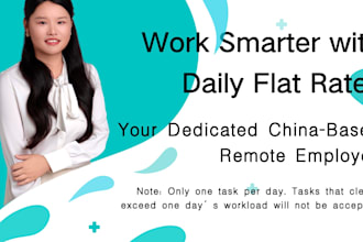 work as your dependable remote staff and virtual assistant from china
