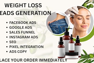 weight loss leads semaglutide peptide weight loss website via ghl facebook ads