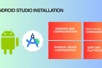 install android studio and setup android, flutter, dart sdk