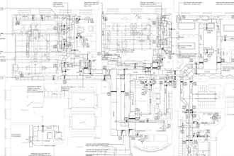 convert markups and scanned mep drawings to autocad