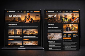 design a clean business website from scratch