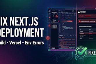 fix nextjs build errors and vercel deployment issues