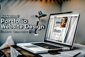 design and develop a modern responsive portfolio website