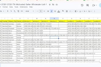 provide verified skip tracing and motivated seller leads