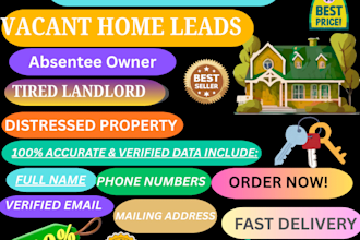 do provide you 100 vacant property leads with skip tracing
