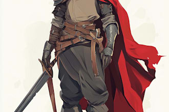 create 2d character sprite sheet for game asset