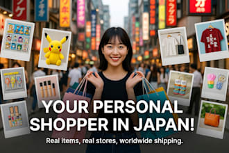 be your personal shopper in japan and ship items to you